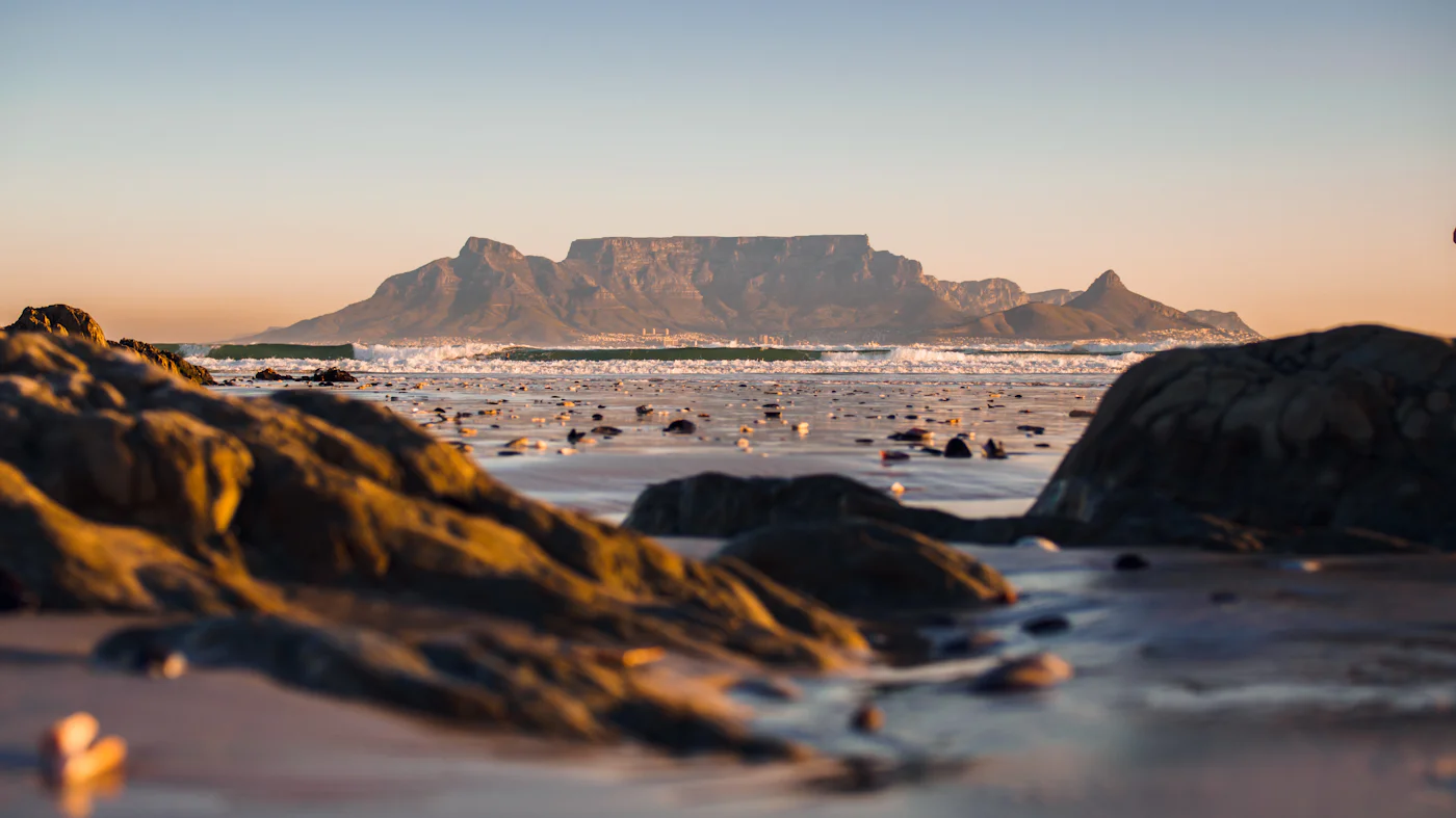Table Mountain above Cape Town