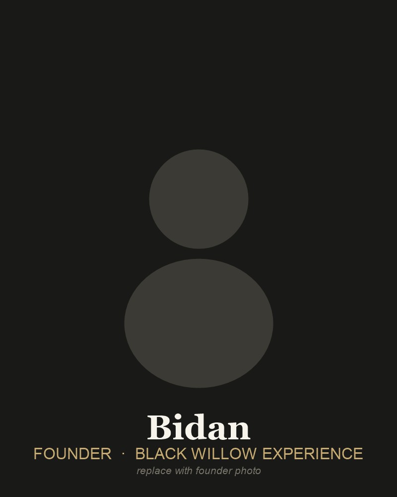 Portrait of Bidan, Black Willow's founder
